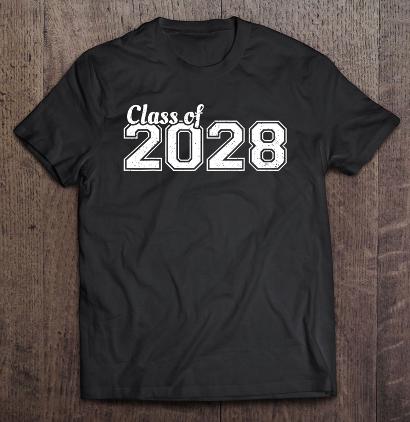 Class Of 2028 Shirt Grow With Me First Day School Graduation Shirt