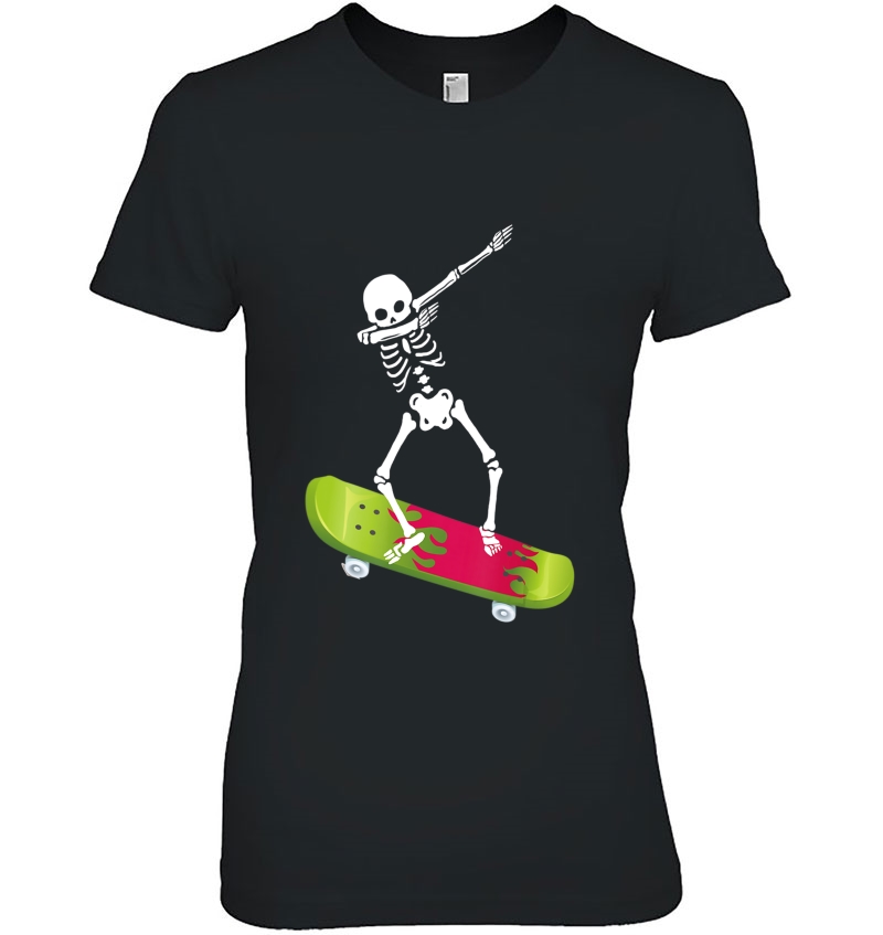 Cool Dabbing Skeleton Skateboarding Skateboard Clothes Teens Hoodie