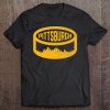 Cool Pittsburgh Hockey Puck City Skyline Premium Tee