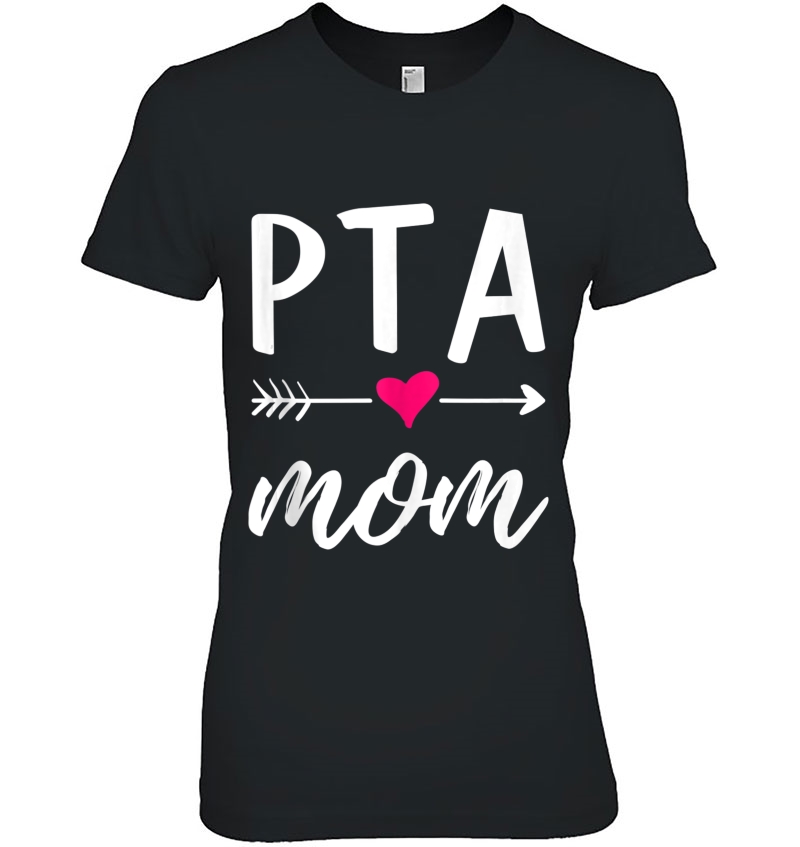 Cute Pta Mom With Heart Symbol Design For School Parents Tank Top Hoodie