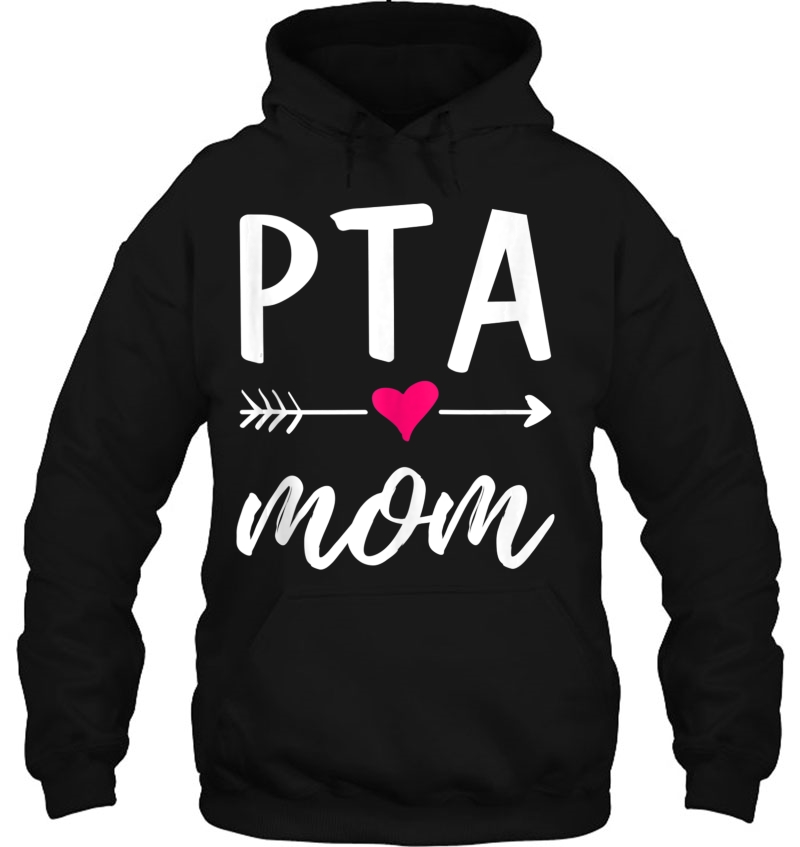 Cute Pta Mom With Heart Symbol Design For School Parents Tank Top Mugs