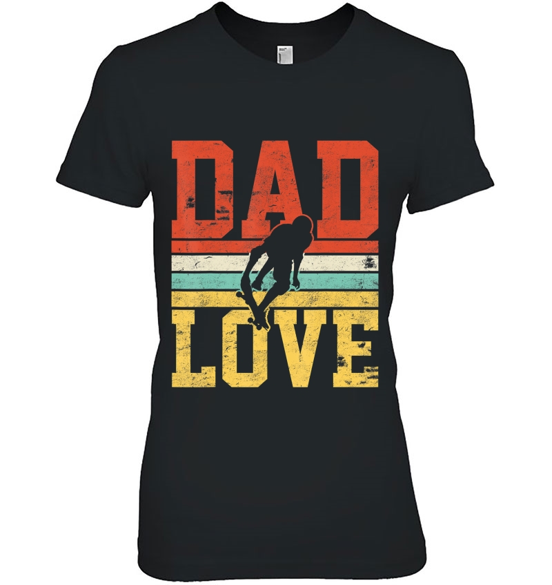 Dad Fathers Day Gift Vintage Retro Skateboard Skateboarding Hoodie