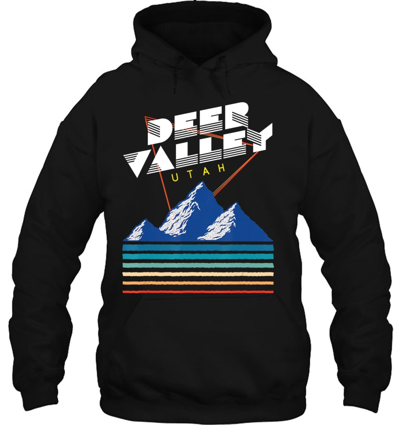 Deer Valley, Utah - Usa Ski Resort 1980S Retro Hoodie