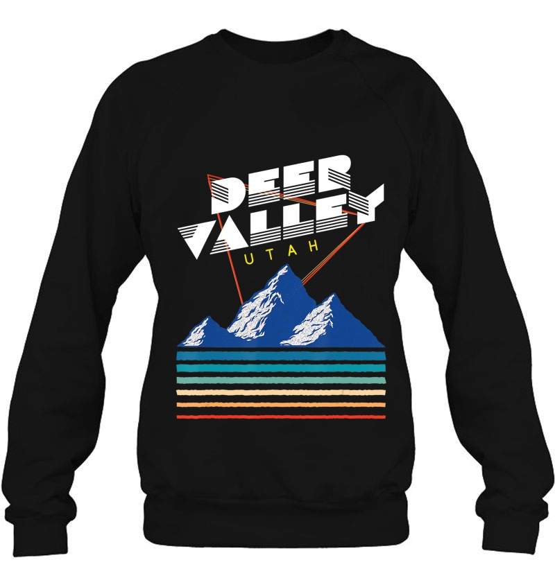 Deer Valley, Utah - Usa Ski Resort 1980S Retro Sweatshirt