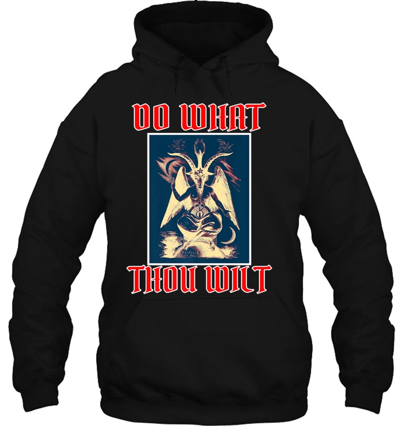 Do What Thou Wilt Occult Sigil Symbolism Baphomet Premium Hoodie