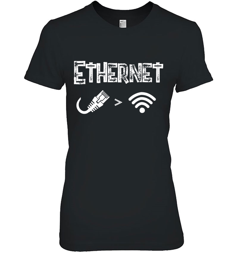 Ethernet Is Greater Than Wifi Funny Geek Nerd Hoodie