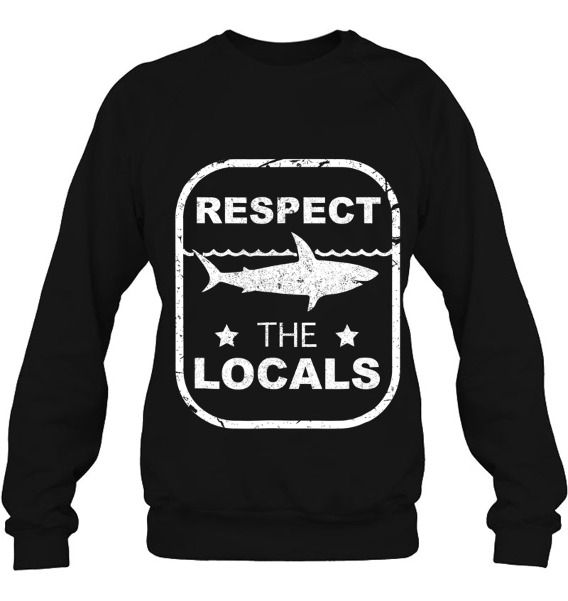 Fanny Respect The Locals Design For Shark Lovers. Mugs