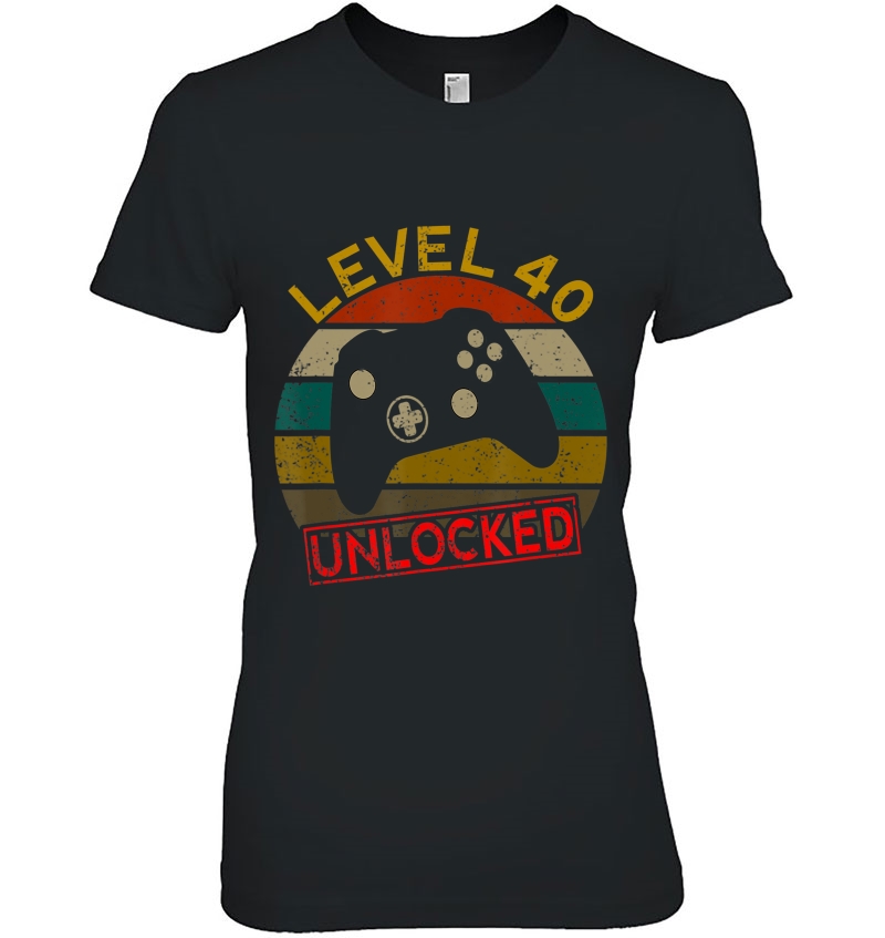 Fortieth 40Th Birthday Level 40 Unlocked Gif Hoodie