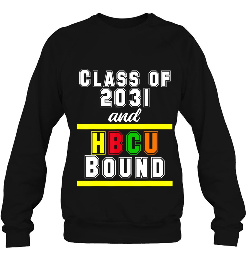 Future Hbcu Grow With Me Class Of 2031 Kids Graduation Sweatshirt