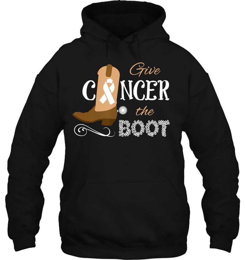 Give Cancer The Boot Kick Ribbon Pun Mugs