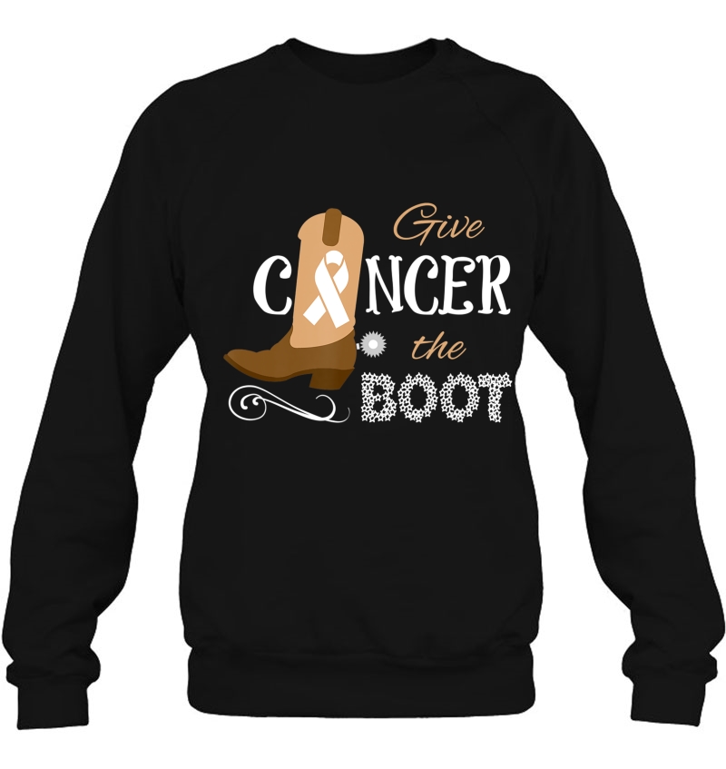 Give Cancer The Boot Kick Ribbon Pun Mugs