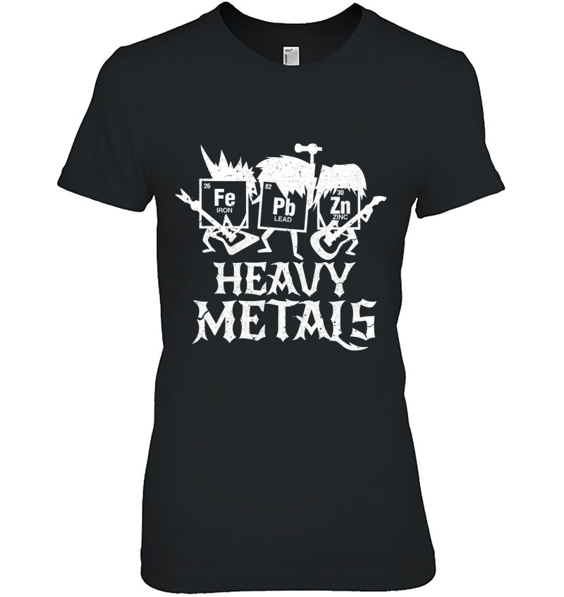 Heavy Metals Funny Periodic Table Chemistry Ladies Tee