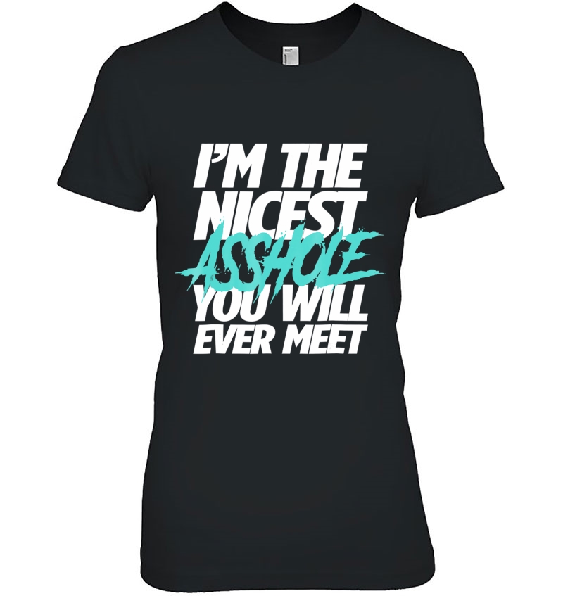 I'm The Nicest Asshole You Will Ever Meet Tshirt Hoodie