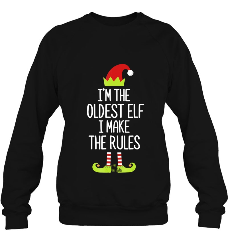 I'm The Oldest Elf I Make The Rules Shirt Elf Christmas Gift Mugs