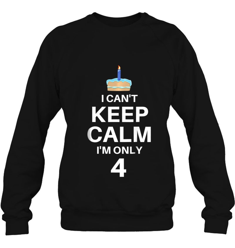 Kids Cute Kids I Can't Keep Calm I'm Only 4 Birthday Cake Mugs