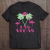 Las Vegas Nevada - Retro Vintage Flamingo Palm Souvenir Gift Premium Tee