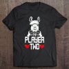 Llama Player Two Funny Novelty Gaming Nerdy Gamer Tee