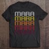 Mara Retro Wordmark Pattern - Vintage Style Tee