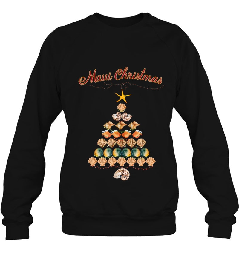 Maui Christmas Shirt-Hawaiian Christmas Shell Tree Mugs