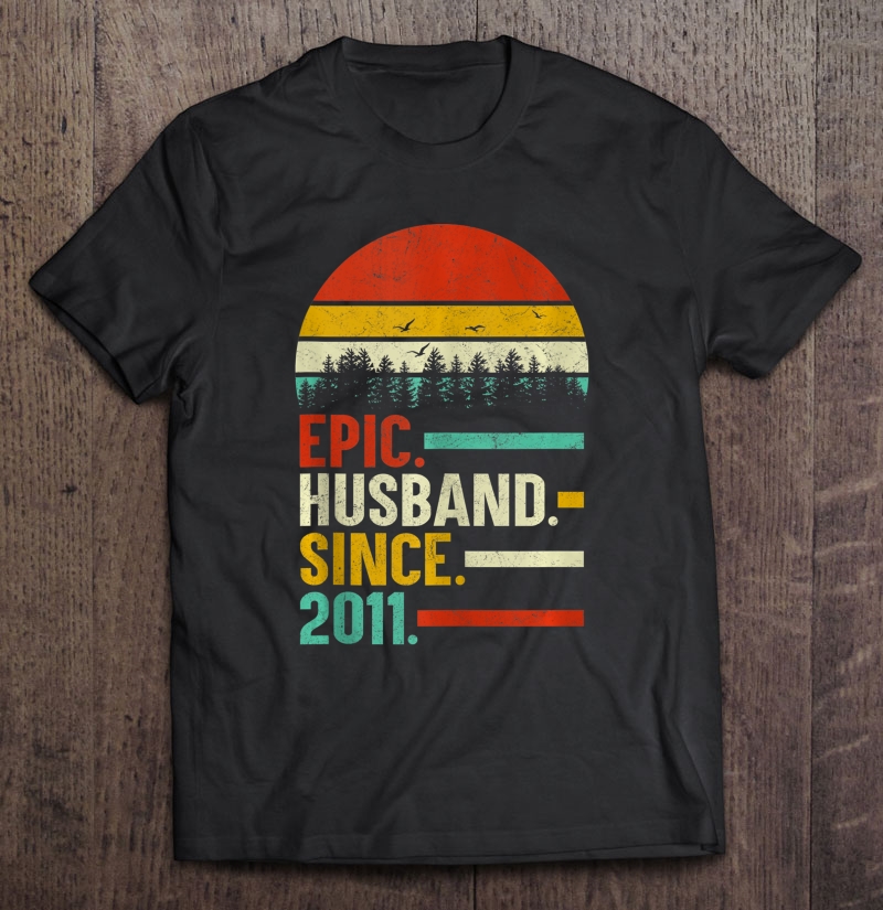 Mens Epic Husband Since 2011, 8Th Wedding Anniversary Gift Tank Top Shirt