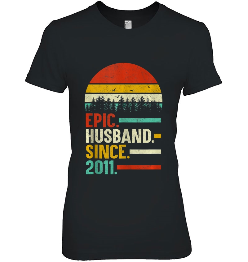 Mens Epic Husband Since 2011, 8Th Wedding Anniversary Gift Tank Top Hoodie