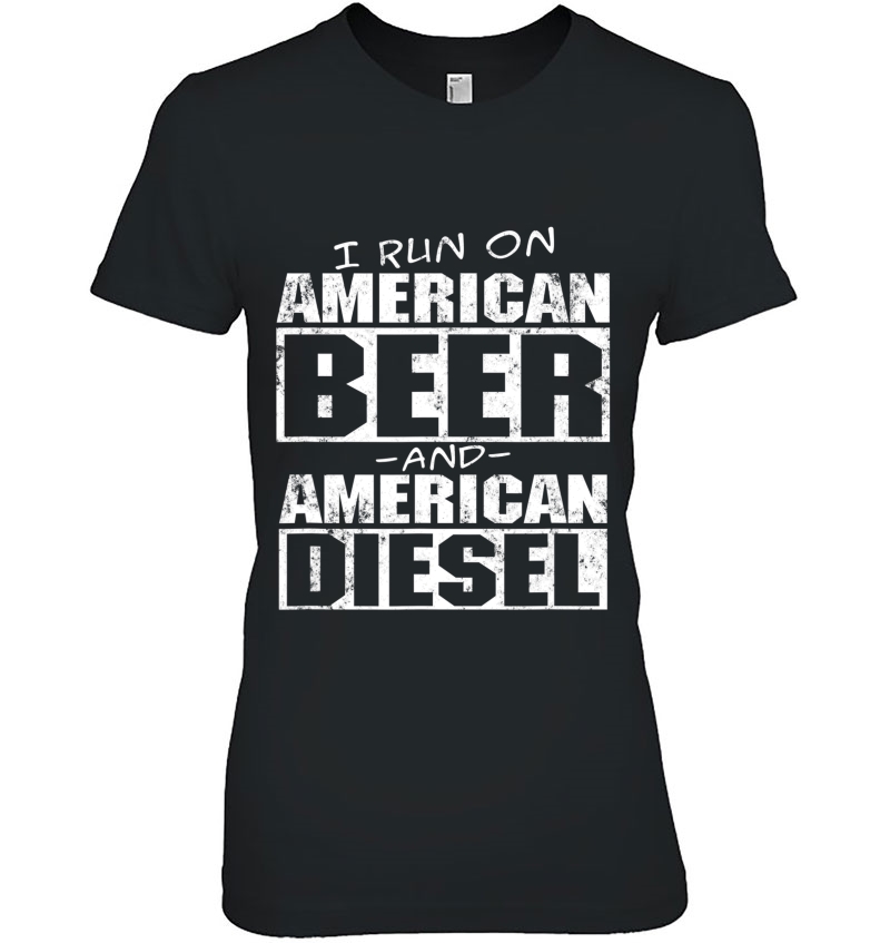 Mens Funny American Diesel Truck And Beer Hoodie