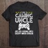 Mens I Am A Gaming Uncle Shirt Funny Video Gamer Gift Video Game Tee