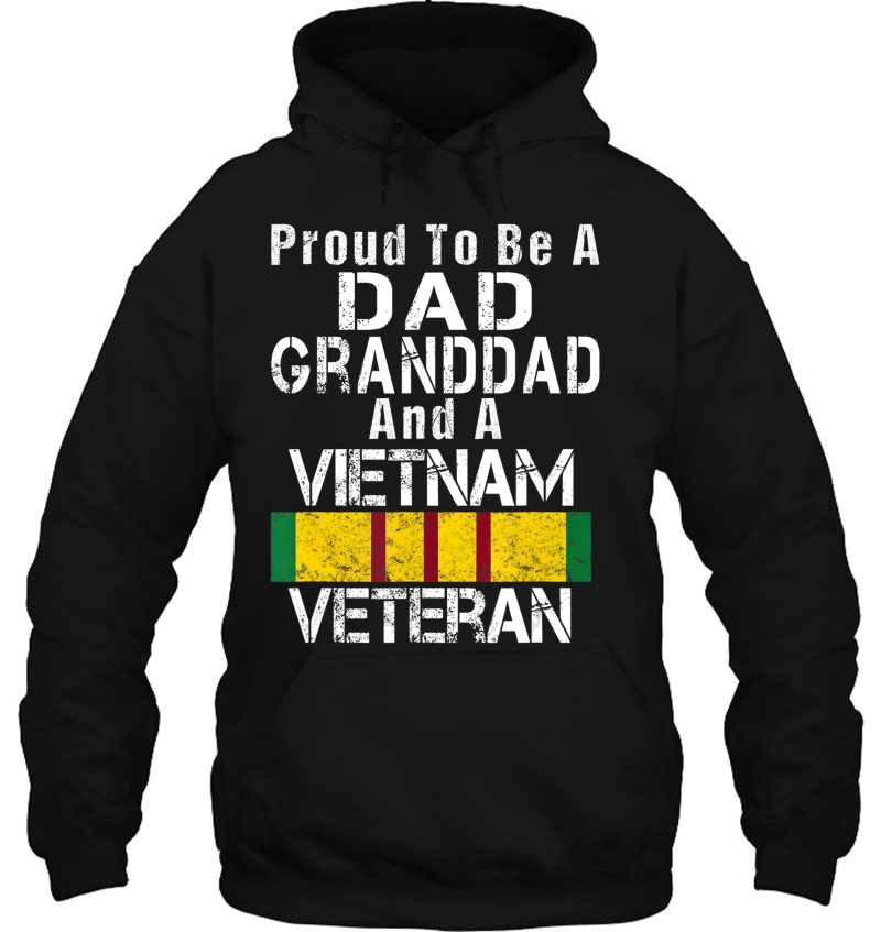 Mens Proud Dad Granddad Vietnam Veteran Shirt Vintage Vet Tee Mugs