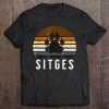 Mens Sitges Gay Bear Pride Vintage Sunset Tee