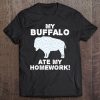 My Buffalo Ate My Homework Tamaraw Bison Back To School Kid Tee