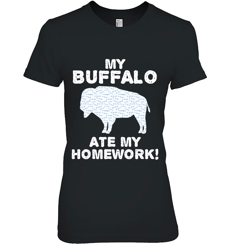 My Buffalo Ate My Homework Tamaraw Bison Back To School Kid Hoodie