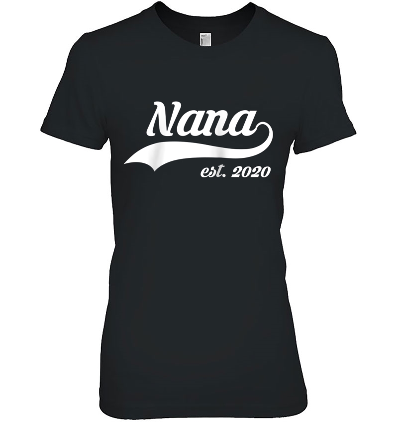 Nana Est. 2020 New Nana First Time Grandma Gift Raglan Baseball Tee Hoodie