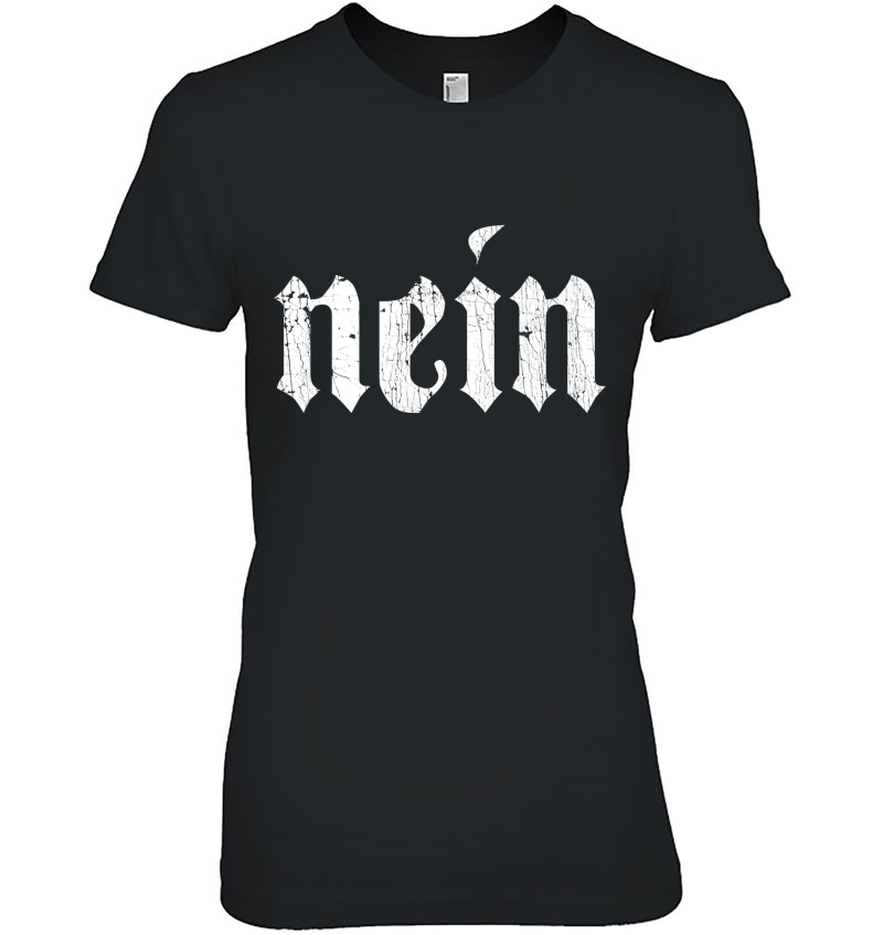 Nein German No Funny Kids Saying Germany Vintage Tee Hoodie