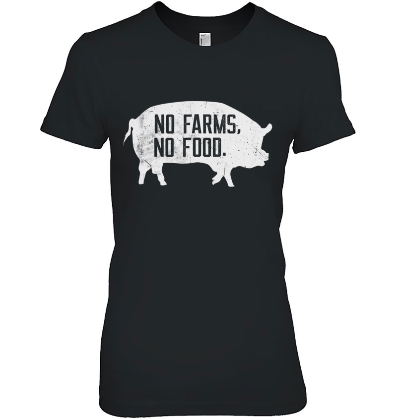 No Farms No Food, Pig Farmer Livestock Farming Hoodie