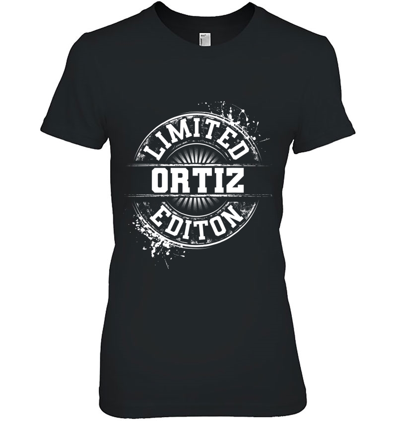 Ortiz Funny Surname Family Tree Birthday Reunion Gift Idea Ladies Tee