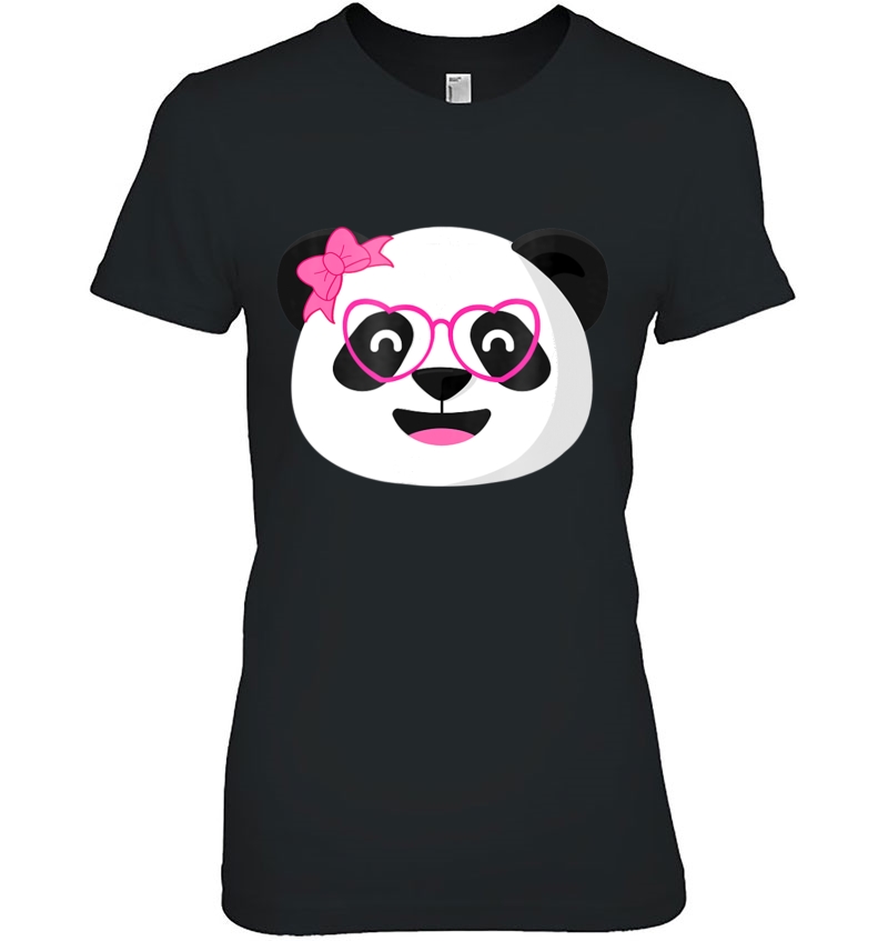 Panda Eyeglasses Bow Girl Tshirt Cute Funny Animal Designs Hoodie