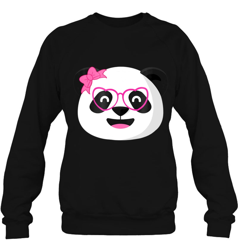 Panda Eyeglasses Bow Girl Tshirt Cute Funny Animal Designs Mugs