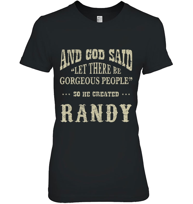 Personalized Birthday Gift For Person Named Randy Ladies Tee