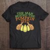 Pregnancy Couple Shirt Man Behind The Pumpkin Seed Halloween Tee