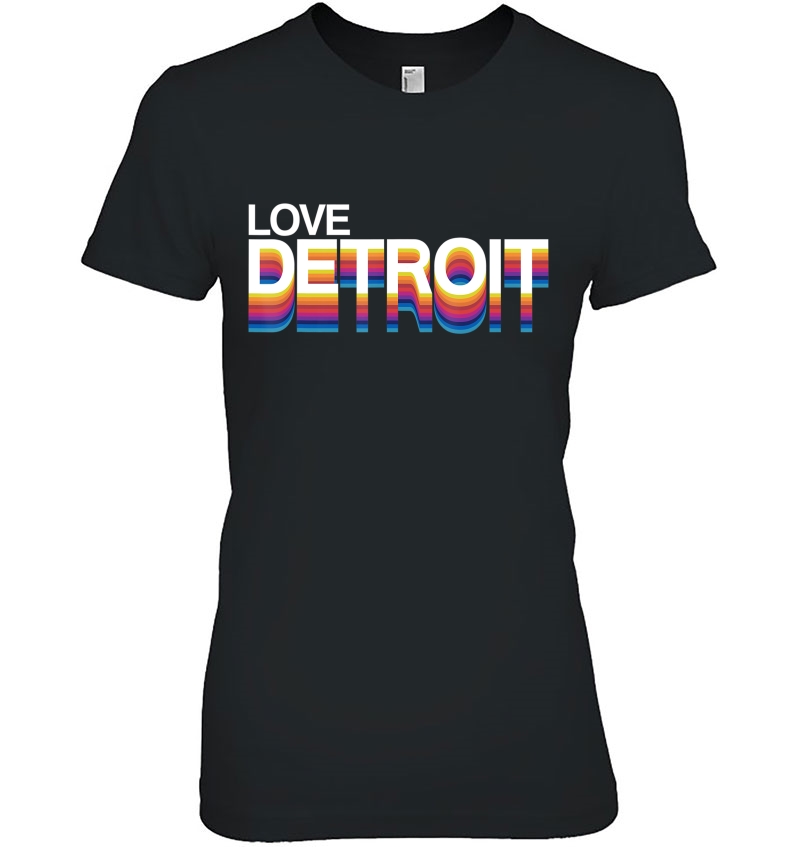 Retro Detroit Love Detroit Vintage 1980S Style Hoodie