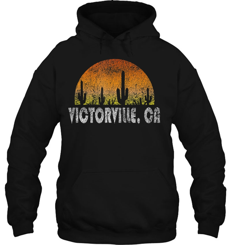 Retro Victorville California Desert Sunset Vintage Hoodie