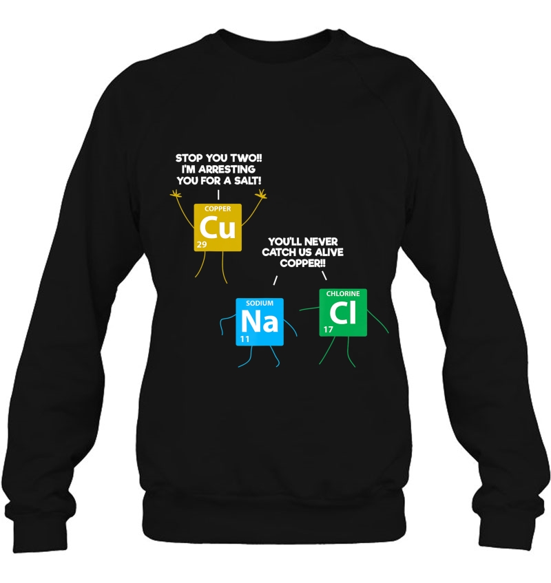 Salt And Copper Periodic Table Police Pun Chemistry Mugs