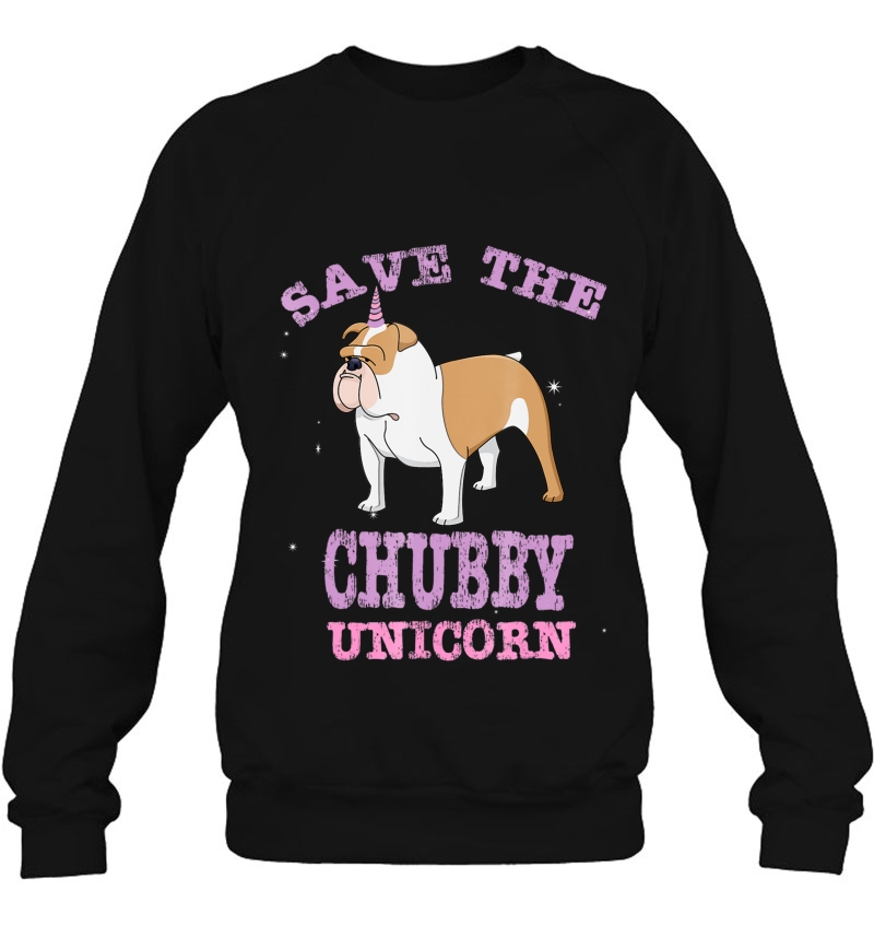 Save The Chubby Unicorn Funny English Bulldog Shirt Mugs