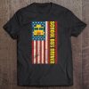 School Bus Driver American Flag Vintage Drivers Patriotic Tee