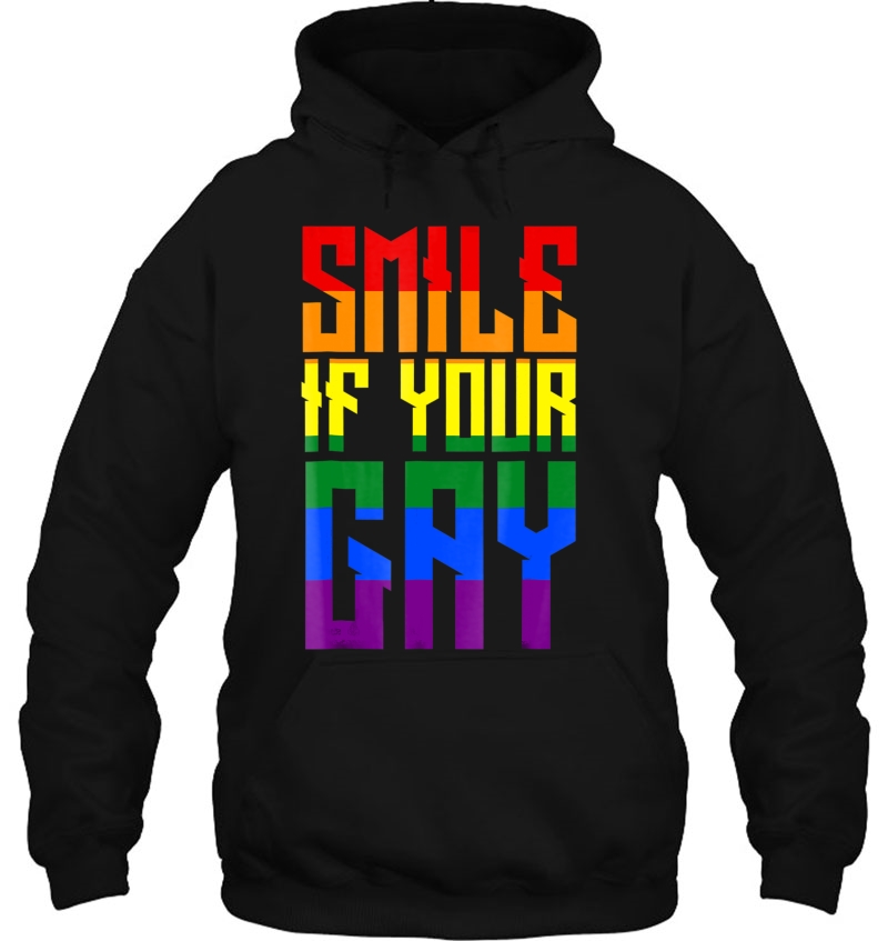 Smile If Your Gay - Funny Lesbian Gay Shirt Mugs