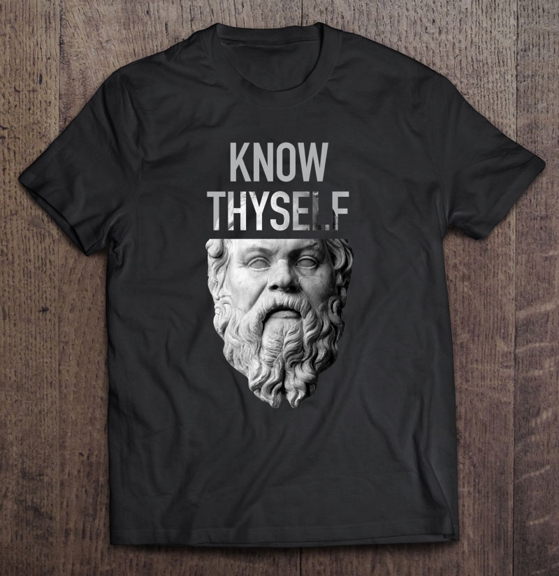 Socrates Delphi Orcale Know Thyself Philosophy Gif Shirt