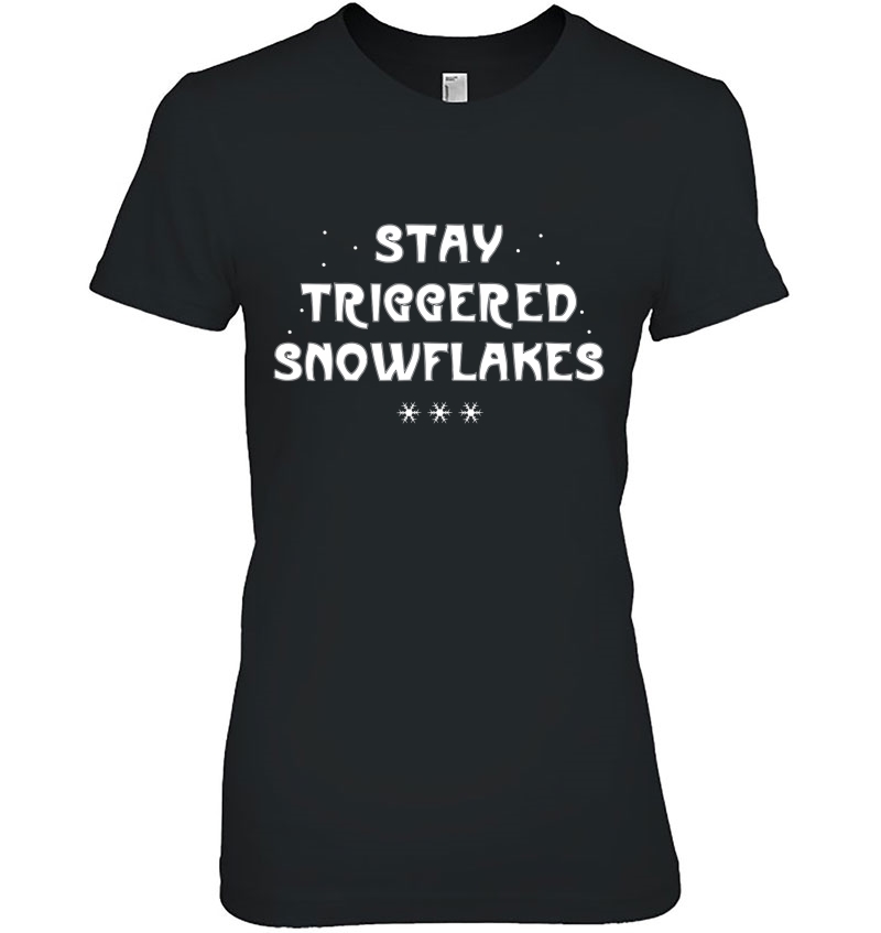 Stay Triggered Snowflakes Halloween Christmas Funny Hoodie