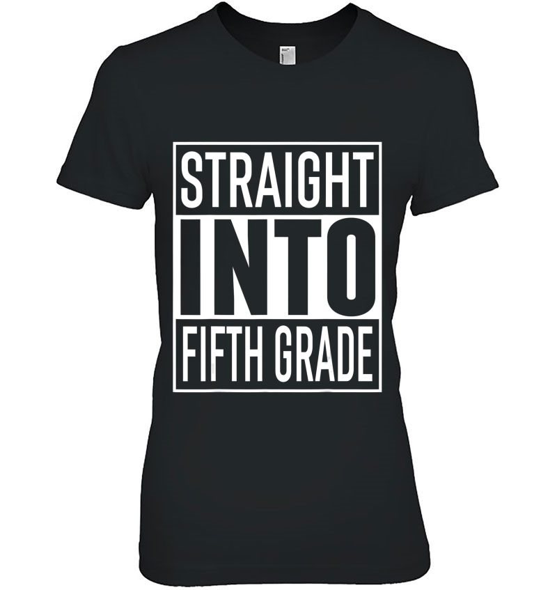 Straight Into Fifth Grade First Day Of School Outfit Hoodie