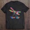 Womens Colorful Dragonfly Nurse Life Tee