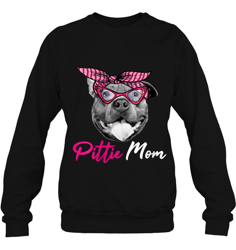 Womens Pittie Mom Cute Pitbull Womens Mama Gift For Pitbulls Lovers V-Neck Mugs